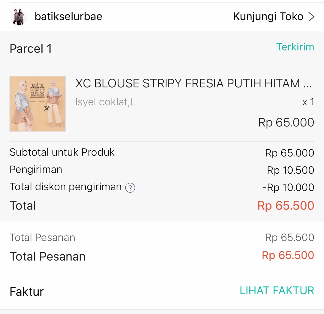 Baju Batik Wanita Modern Monalisa Genes M,l,xl Asli Pekalongan