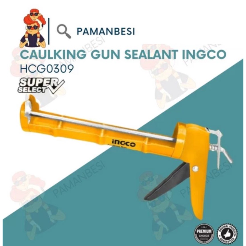 

INGCO tembakan lem sealant silicon botol sealan gun caulking dextone