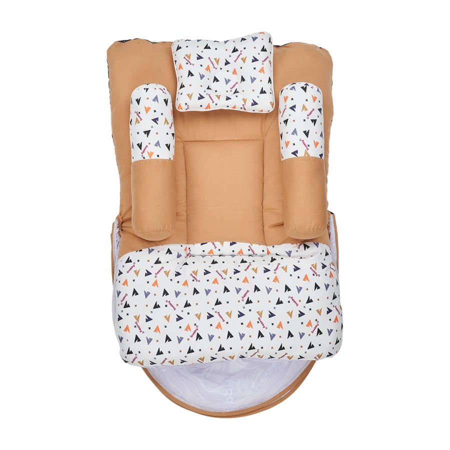 [2 kg] Snobby Kasur Lipat Bayi Dakron + Kelambu Summit Series - TPK 6291-Creme