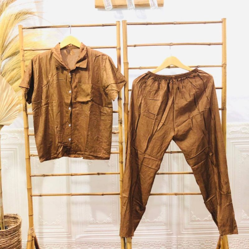 piyama/ piyama panjang/ piyama rayon/ baju tidur/ baju tidur rayon/ baju santai/ baju polos