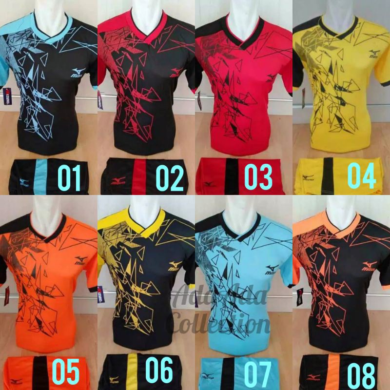 jersey voli kaos voli setelan bola voli kostum bola voli MIZUNO elektrik