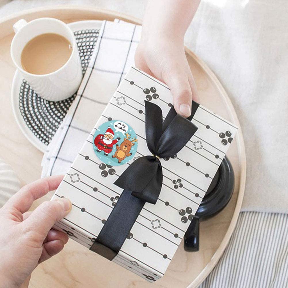 Stiker Label Desain Natal Untuk Dekorasi Pesta