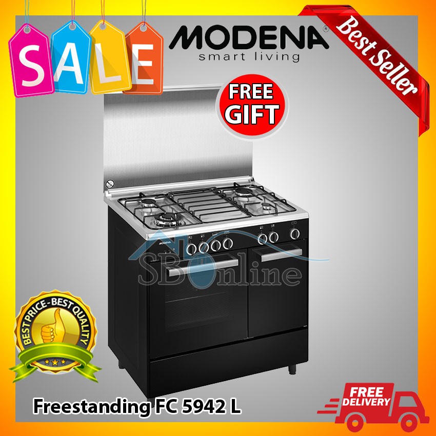 Freestanding Cooker Modena CARRARA FC 5942 L Hitam