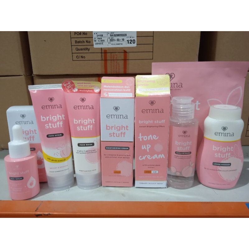 Paket emina bright stuff series / skincare remaja paket emina lengkap murah dan hemat
