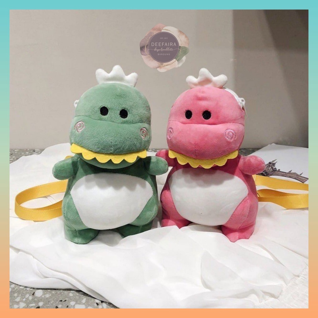 Tas Boneka D1no Mini Lucu Untuk Anak Perempuan Boneka Bulu Lembut