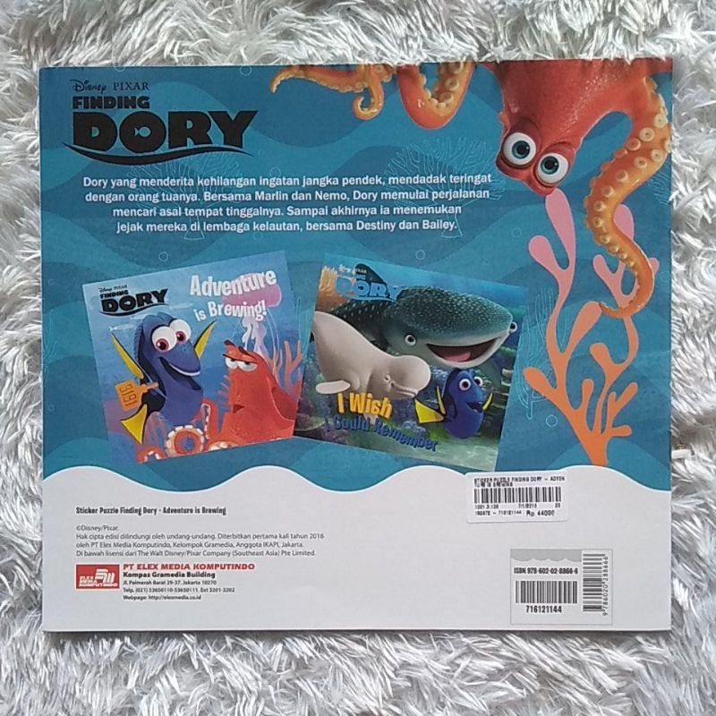Disney Pixar Finding Dory - Sticker Creative - Adventure is Brewing