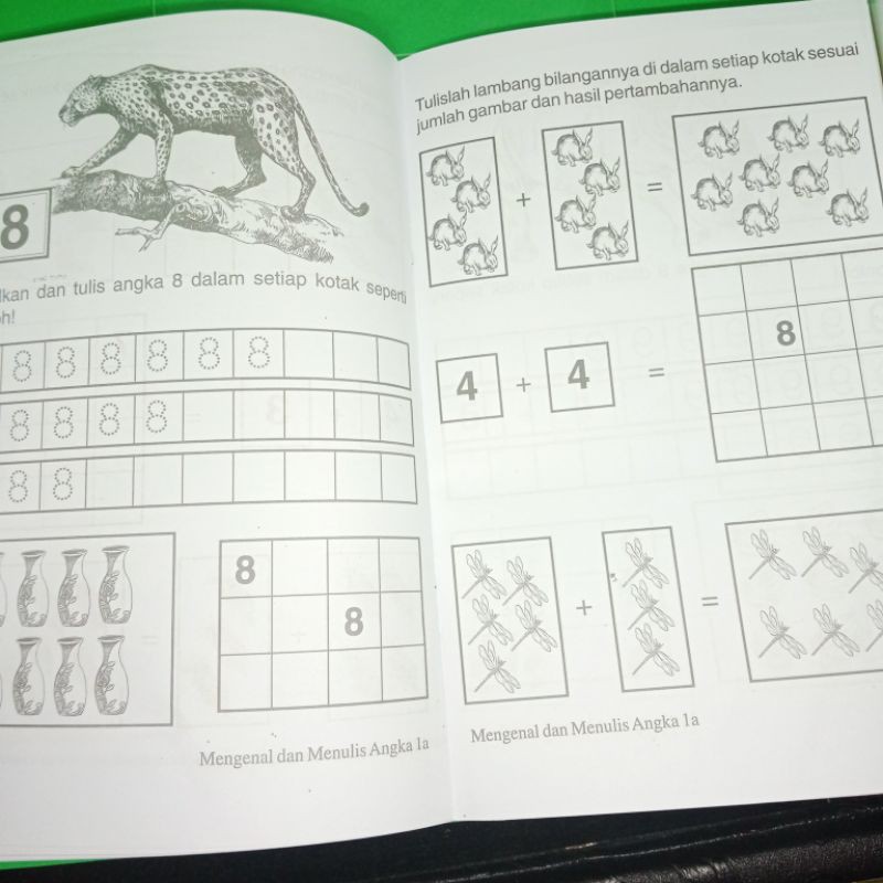 buku mengenal dan menulis angka 1A 32 halaman (15×25cm)
