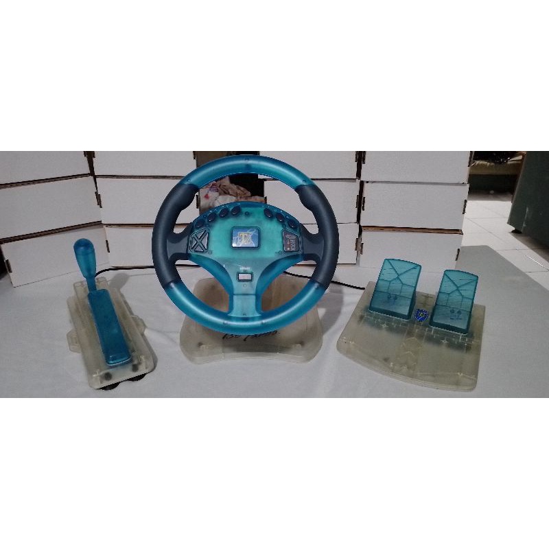 Steering Wheel Ice Turbo PSX for Playstation 1 & 2 bisa connect PC