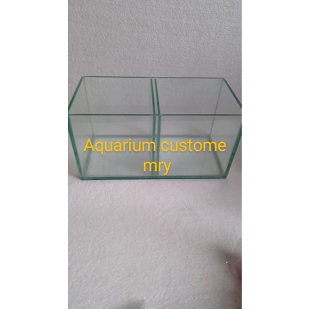 Aquarium 30x15x15 - 2 ruang double sekat