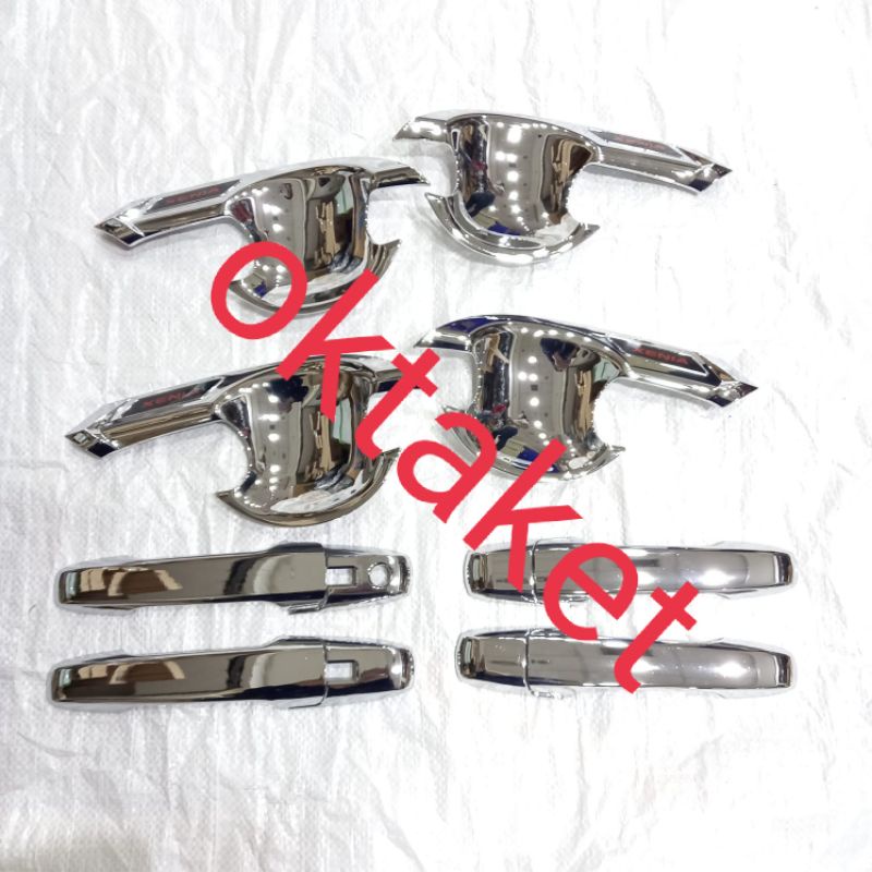 paket outer handle new Xenia 2022 sporty hitam chrome