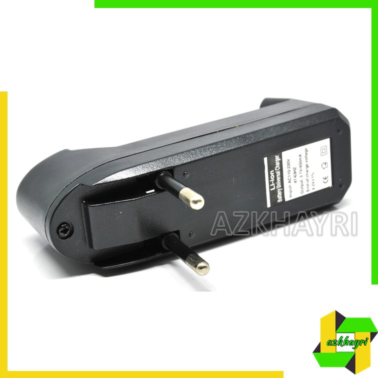 Adapter Charger Baterai 1 Slot Universal 18650 14500 16340 3.7v