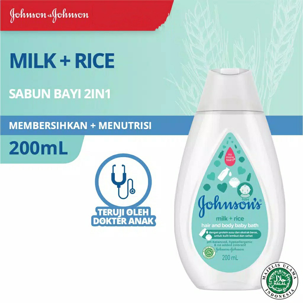 JOHNSONS BABY LOTION MILK+RICE 200 ML