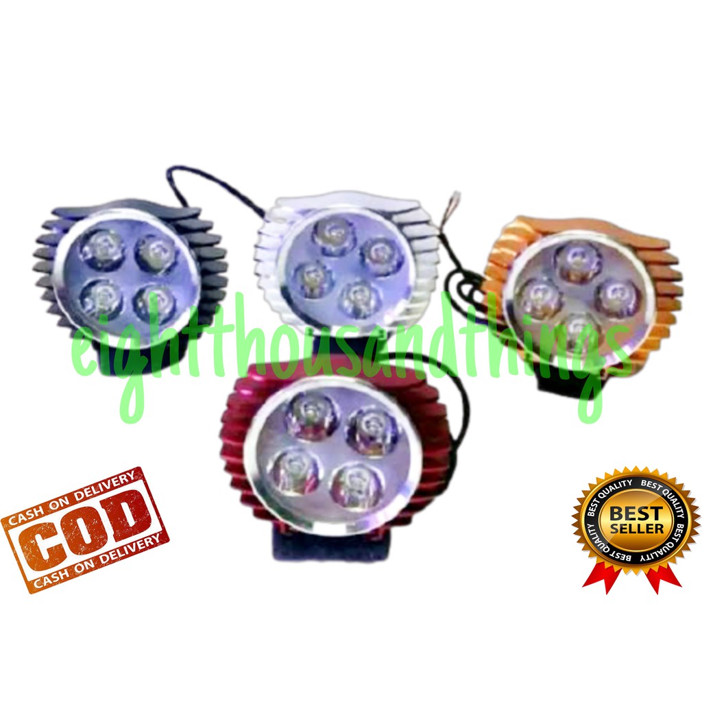 Lampu Led Slim 4 Mata 3 Mode Tembak Luxeon Universal Motor Mobil 2688 Flash Kedap Kedip honda yamaha suzuki kawasaki vario mio beat scoopy spacy fino m3 xeon