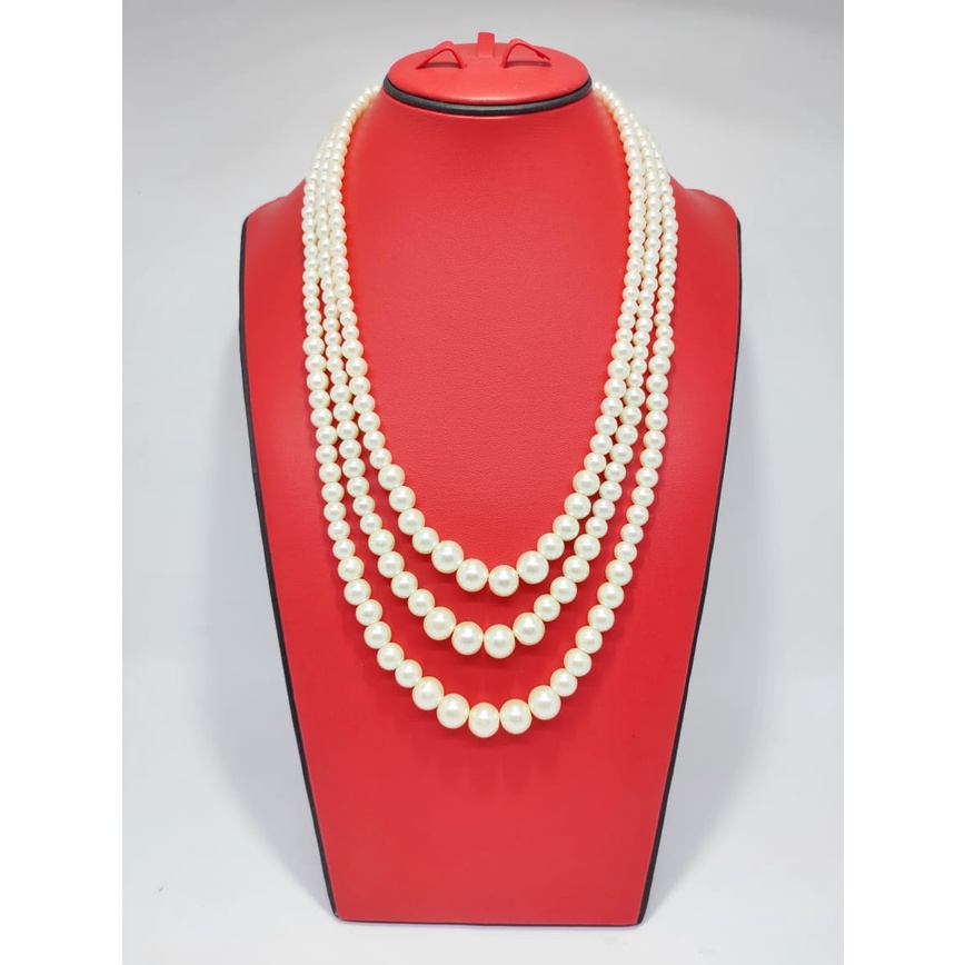 Kalung Mutiara Wanita - Kalung Mutiara Hijab - Kalung Handmade Wanita - Kalung Wanita Panjang - Kalu