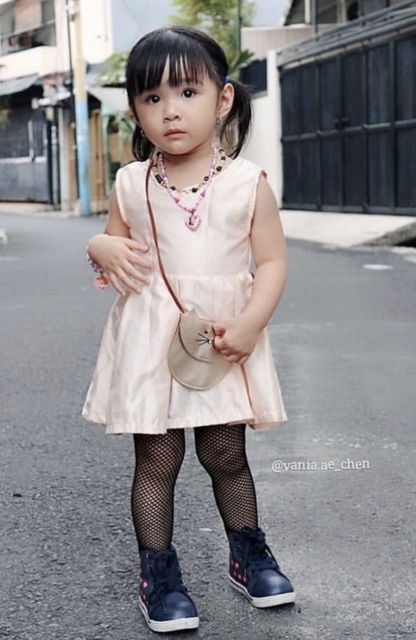 dress anak perempuan velvet 1-2 tahun nablfashion