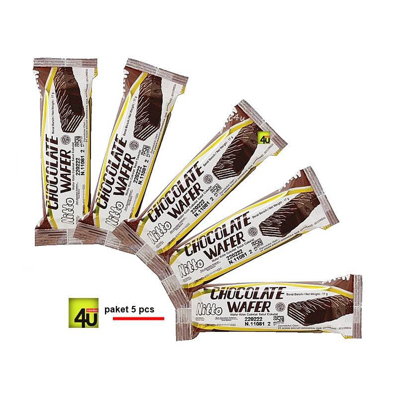 

Nissin NITTO Chocolate Wafer - Paket 5 bks