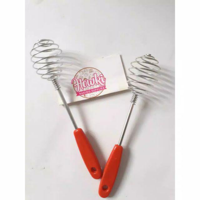 Whisk Kecil Gagang Merah P17cm /kocokan