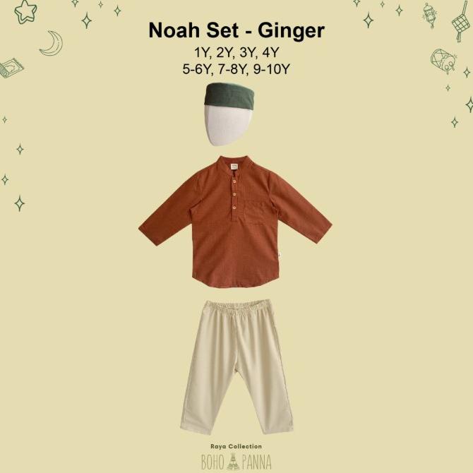 HARGA TERBAIK BOHOPANNA - NOAH SET - baju lebaran anak cowok