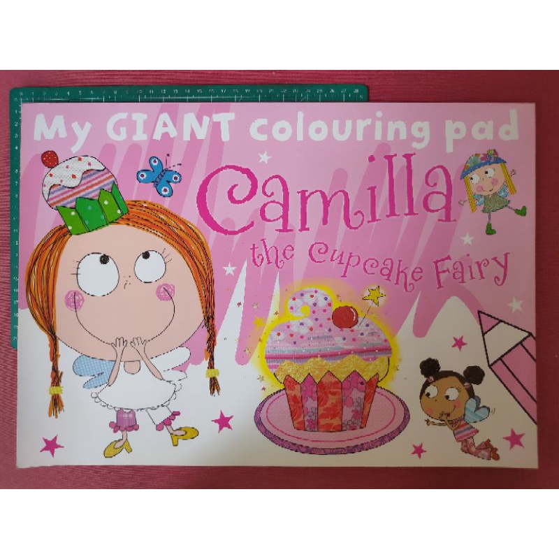 

My giant colouring pad. Camilla the cupcake fairy