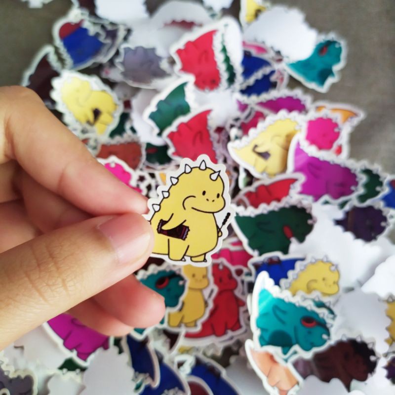 

Sticker Si Dino || Sticker HP Vinyl || Sticker journal