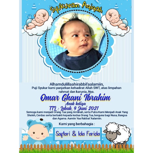 STIKER LABEL NASI BOX ACARA AQIQAH / HARI KRLAHIRAN