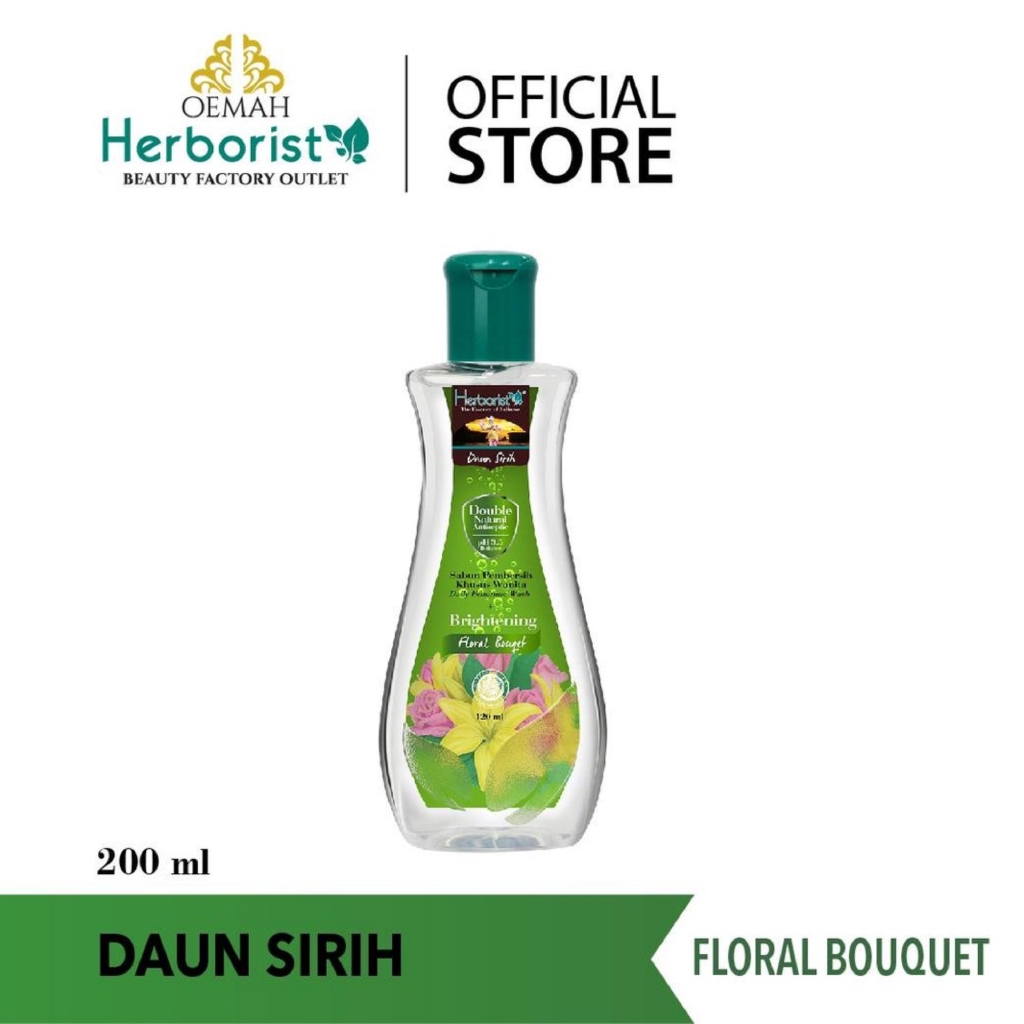 Herborist Daun Sirih Double Natural Antiseptic pH 3,5 Sabun Khusus Wanita - 200 Ml Floral Bouquet