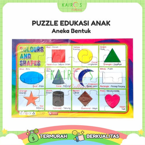 Puzzle Belajar Anak Edukasi Aneka Motif