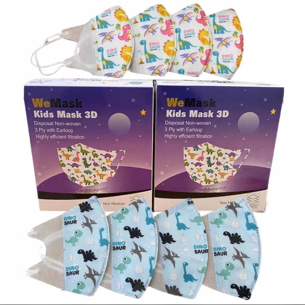 Masker Duckbill Anak 1 Box 50 Pcs Masker Duckbil Motif Premium Quality Untuk Usia 3 sampai 12 Tahun