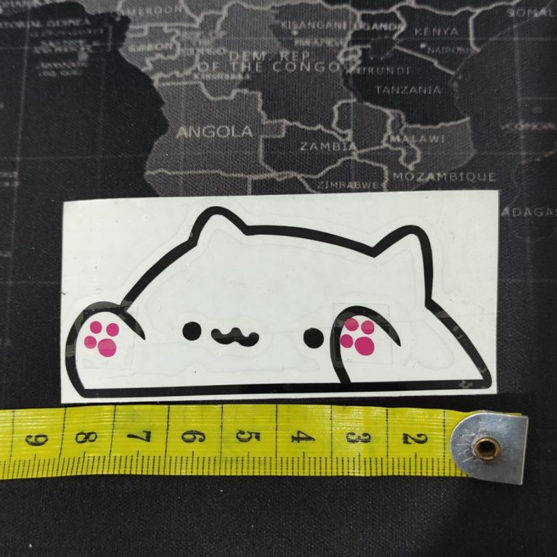 Sticker stiker cutting bongo cat