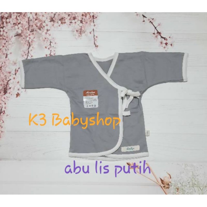 Kimono Panjang Aerilyn 0-3 dan 3-6 bulan putih khaki abu navy baju bayi newborn SNI piyama anak