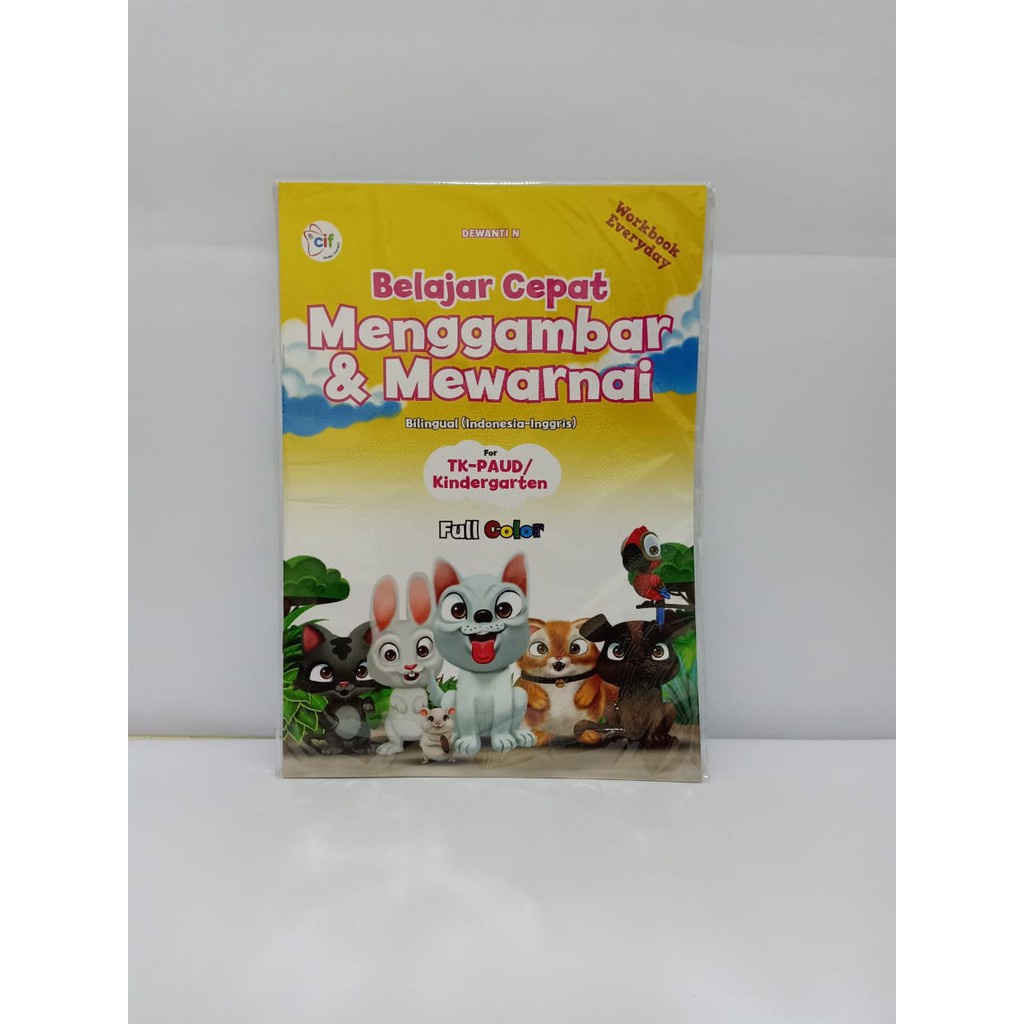 BUKU ANAK Paud Belajar Cepat Menggambar Dan Mewarnai