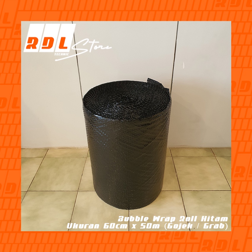 

Bubble Wrap Roll Hitam Ukuran 60cm x 50m (Gojek / Grab)