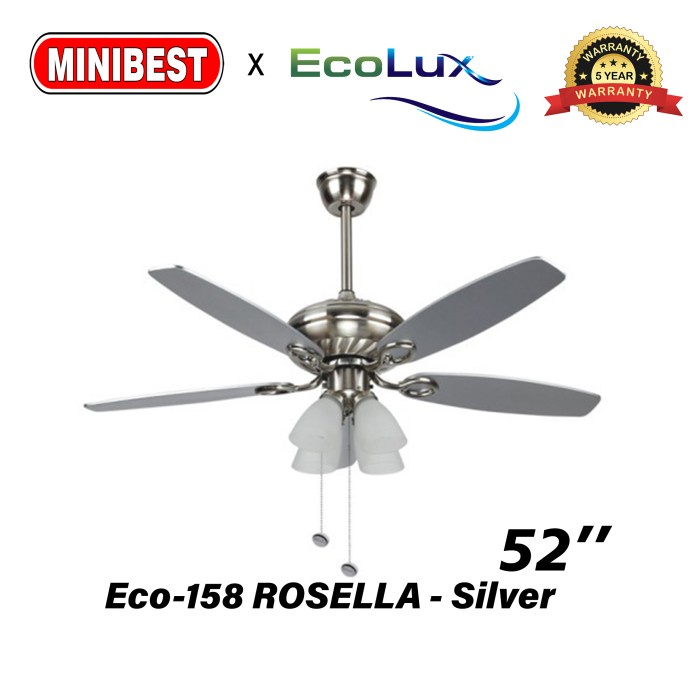 MB Kipas Angin Gantung kipas gantung Clasic Ecolux Eco-158 ROSELLA