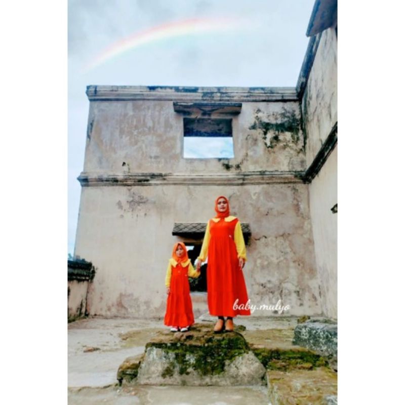 Kostum Baju Dress Gamis Muslim Panjang Squid Game / Kostum Squid Game Panjang Dewasa Anak / Kostum V