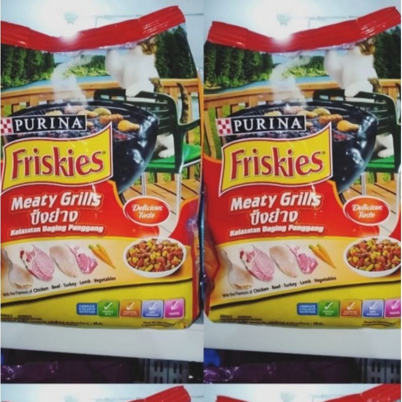 FRISKIES MEATY GIRLLS DAGING PANGGANG 1,2KG MAKANAN KUCING