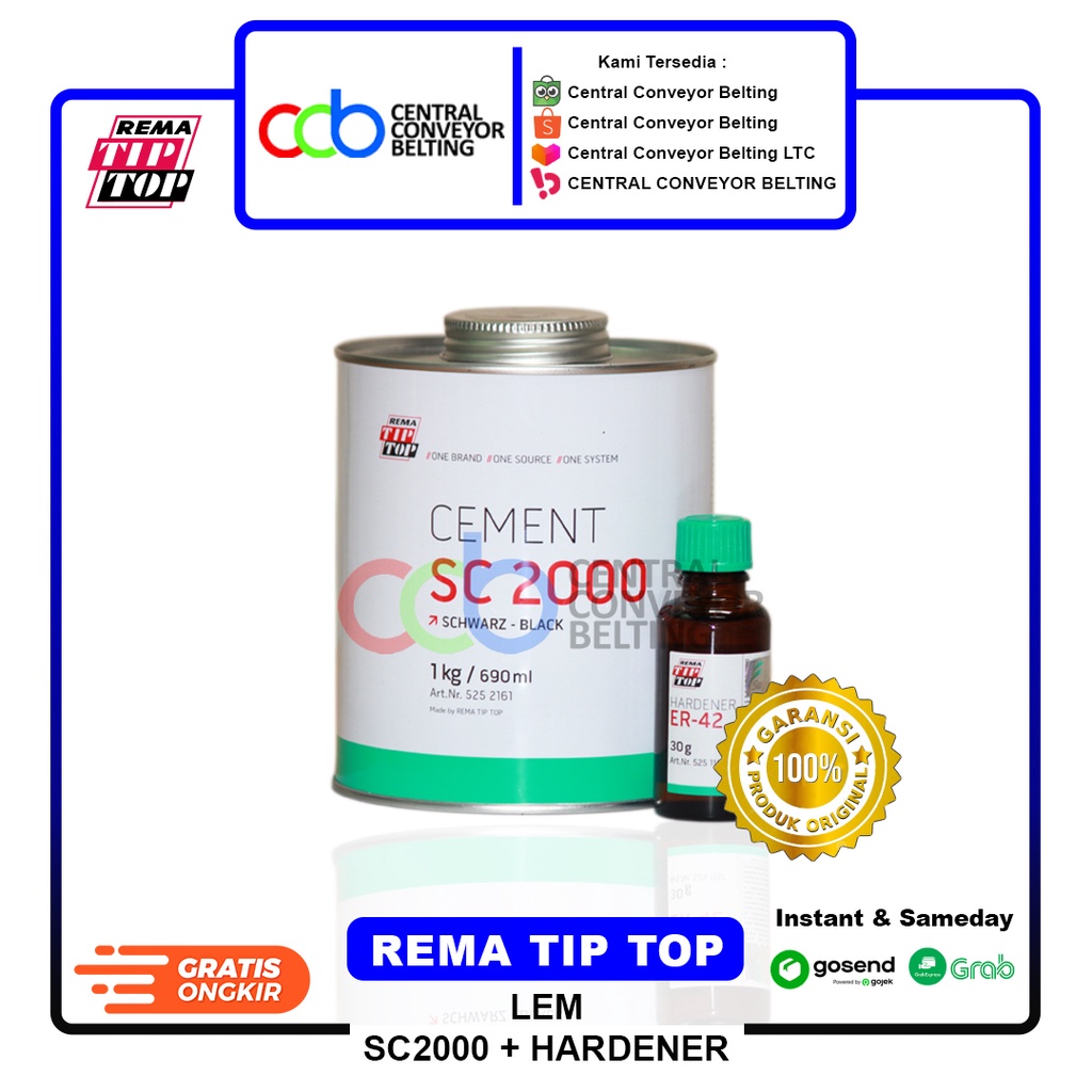 Jual Lem SC2000 Rema Tip Top + Hardener | Shopee Indonesia