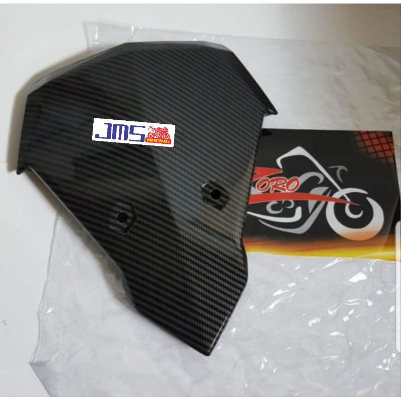 cover tutup tameng carbon karbon dasi plat nomor depan honda vario 125 dan vario 150 led lama zoro
