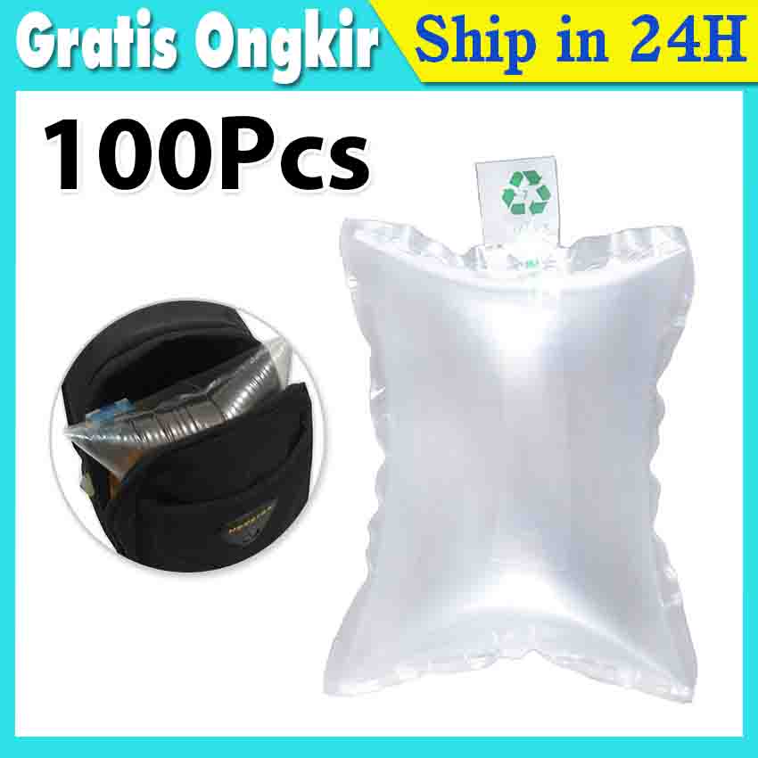 

20x10cm/15x9cm Inflatable Buffer Bag Air Cushion Pillow Bubble Wrap Express 100PCS