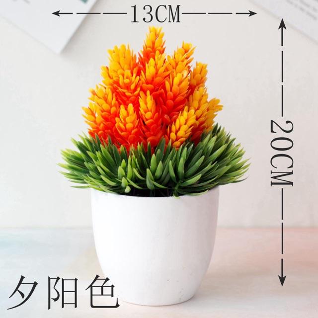 TIB / COD P2034 BUNGA PLASTIK/BUNGA PINUS/ BUNGA ARTIFISIAL PINUS MINI-Orange