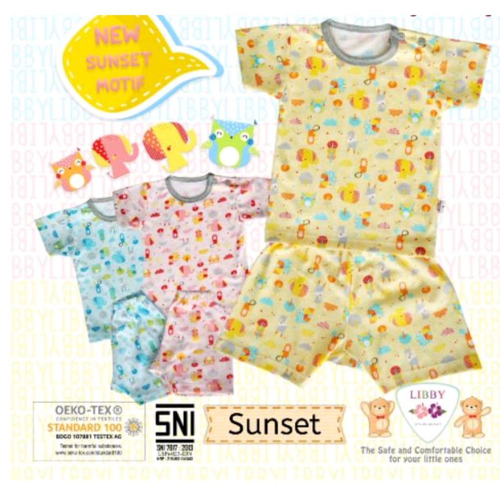 libby setelan oblong pendek boy&amp;girl 3pcs s,m,l,2l,xl,xxl