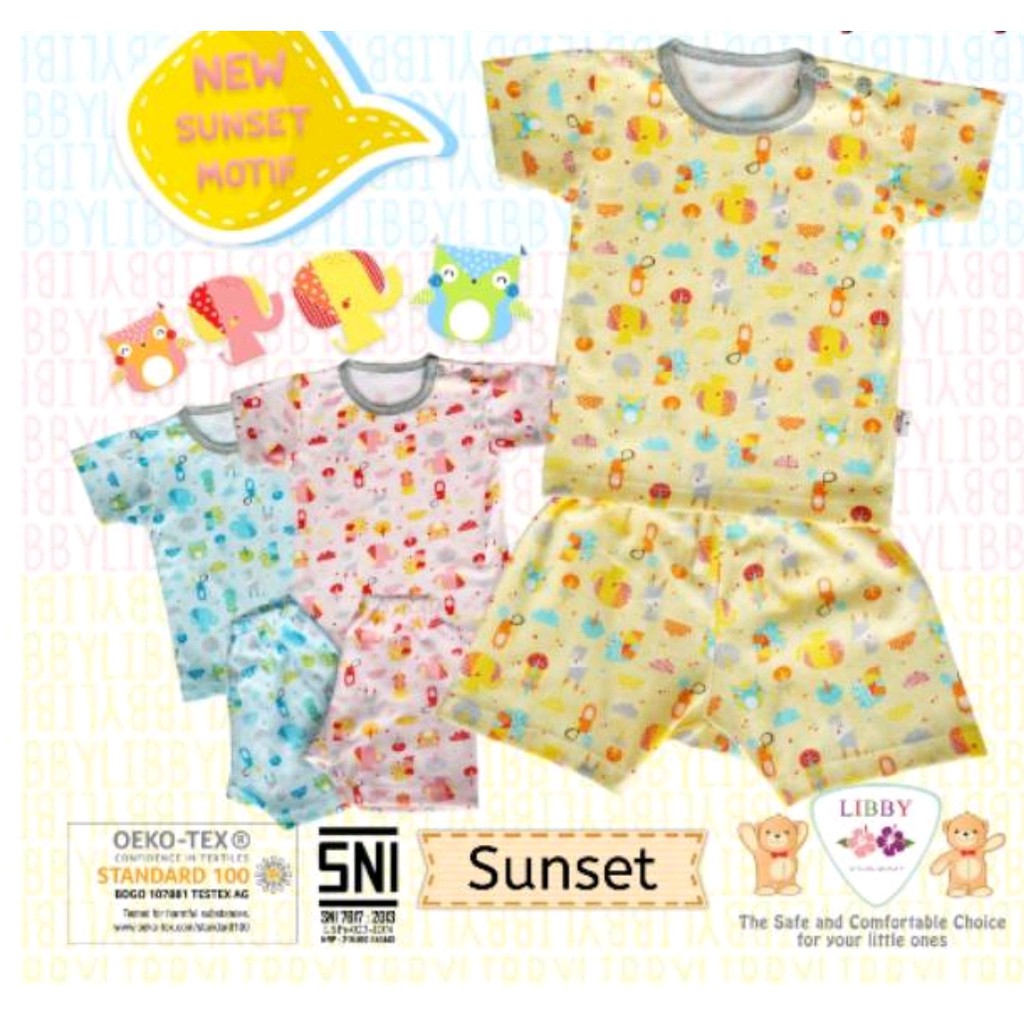 libby setelan oblong pendek boy&amp;girl 3pcs s,m,l,2l,xl,xxl