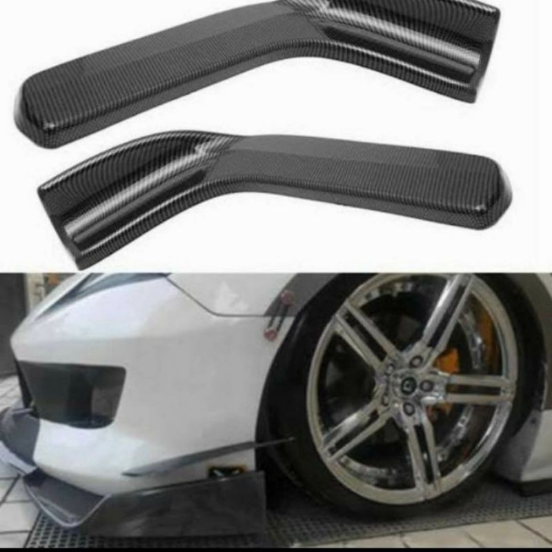 Winglet Bumper Diffuser Bemper Depan Mobil Bumper Lips Carbon