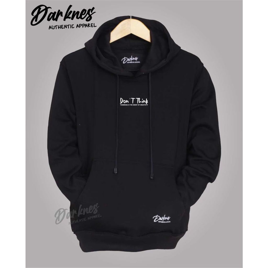 Jaket Hoodie Pria Cod Aesthetic List Dont Think Warna Hitam Original Darkness Brand Sweater Hoodie Polos Pria Wanita Premium Hodie Pria Distro Flece Tebal Original Distro Kota Bandung Terbaru Terpopuler Dan Terlaris Oversize Unisex