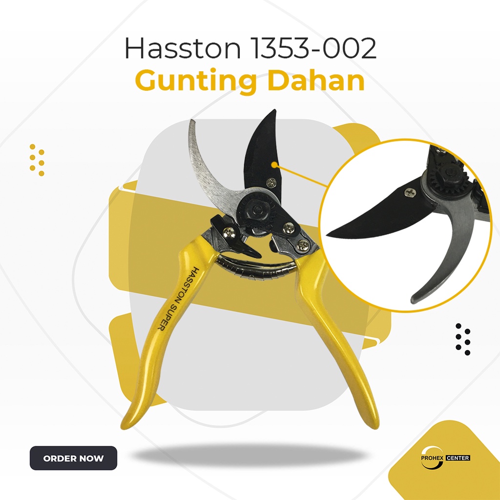 Hasston Prohex 1353-002 Super Gunting Dahan Alat Potong Ranting Stek Pruning Tanaman Bunga Buah