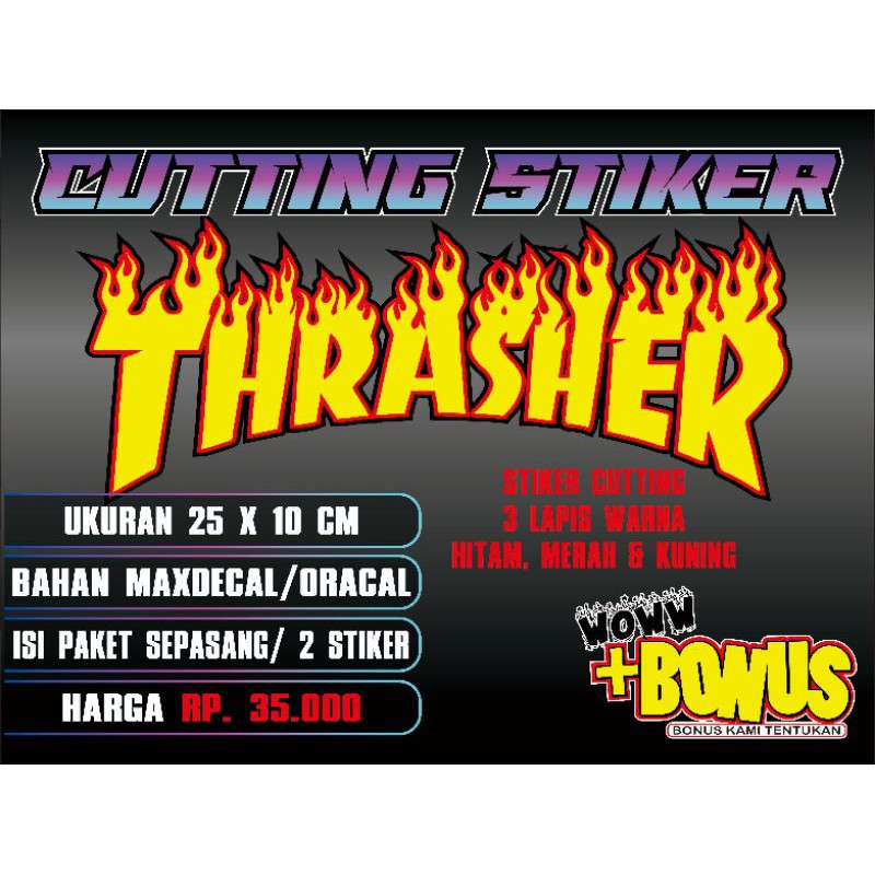 

cutting stiker logo Thrasher