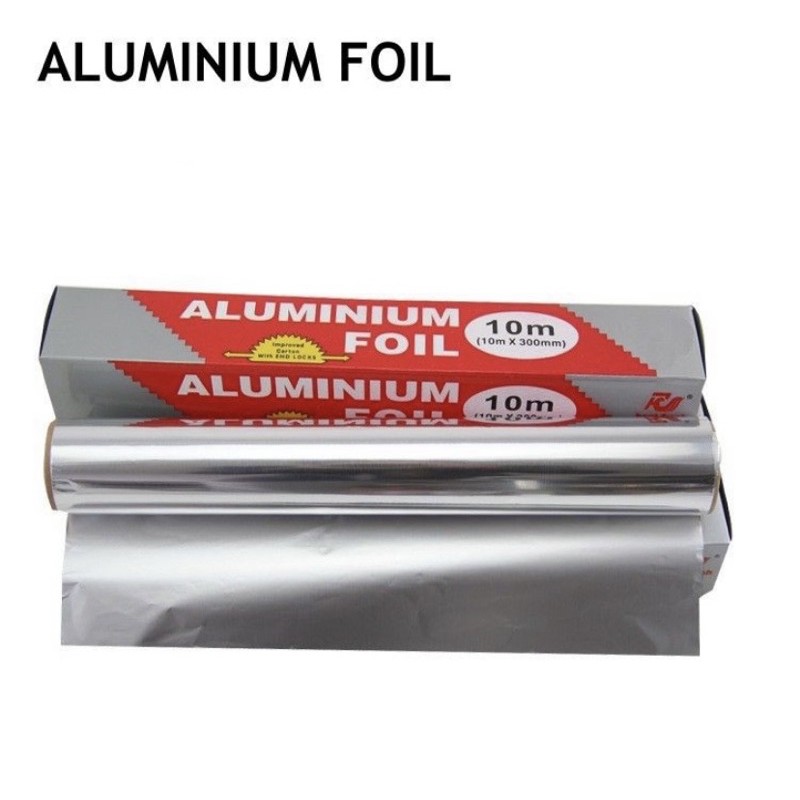 Aluminium foil | Tin Foil Paper Food Pack Cook Baking BBQ Grill Silver Baking