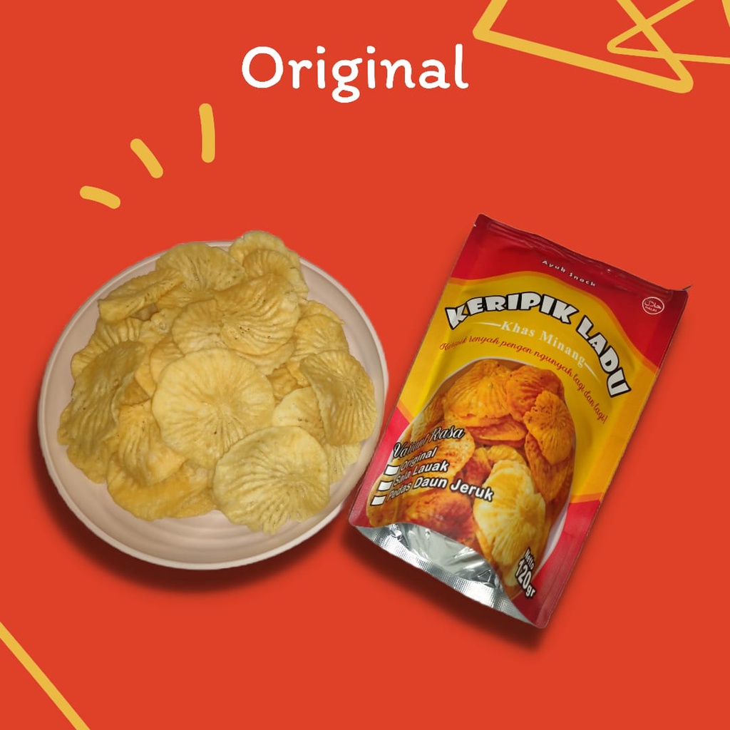 

Makanan Ringan Keripik Ladu Kerupuk Snack Cemilan + Oleh oleh Arai Pinang Rasa Original