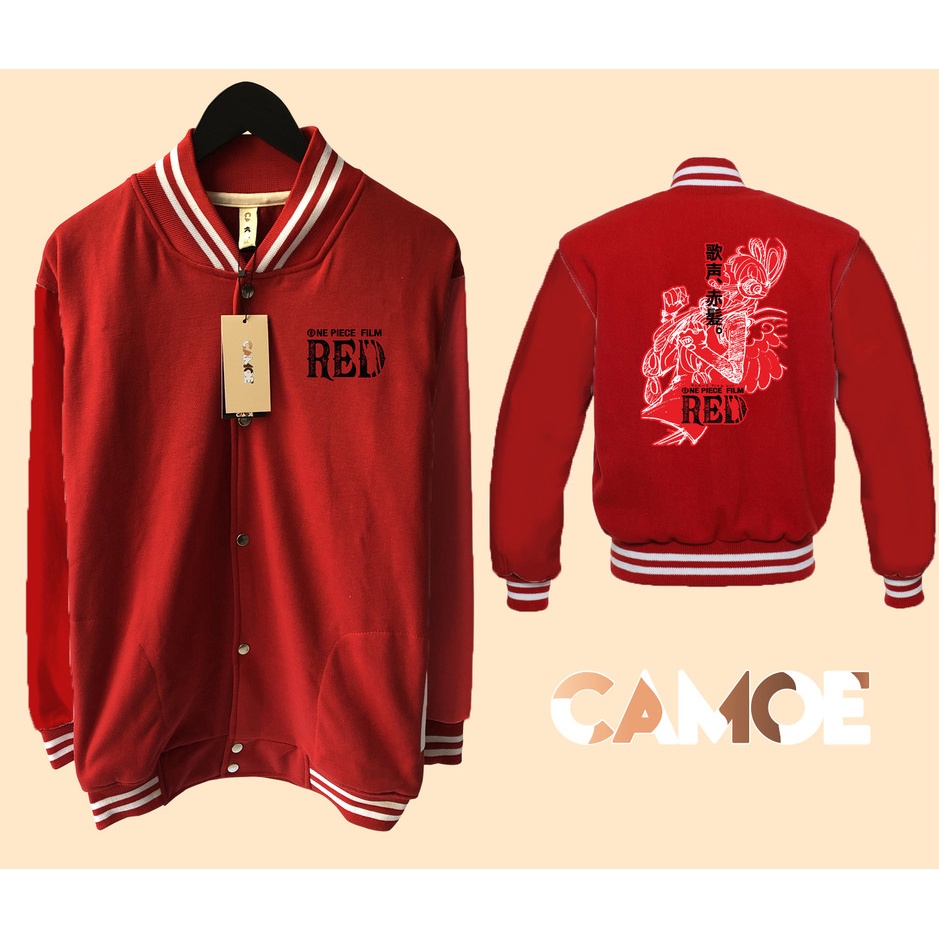 Jaket Baseball Varsity Anime One Piece RED Uta  Japan
