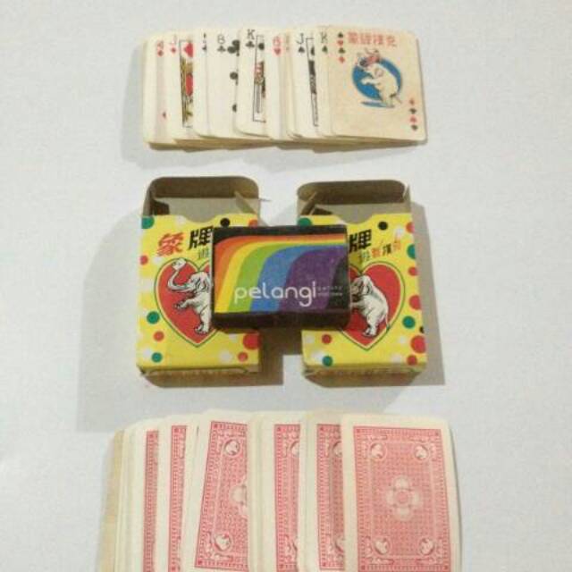 Kartu Remi Elephant Mini Jadul Langka
