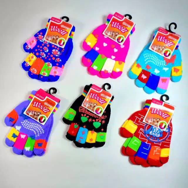 Sarung Tangan Rajut Anak 3 - 5 Tahun  / Sarung Tangan wool Anak